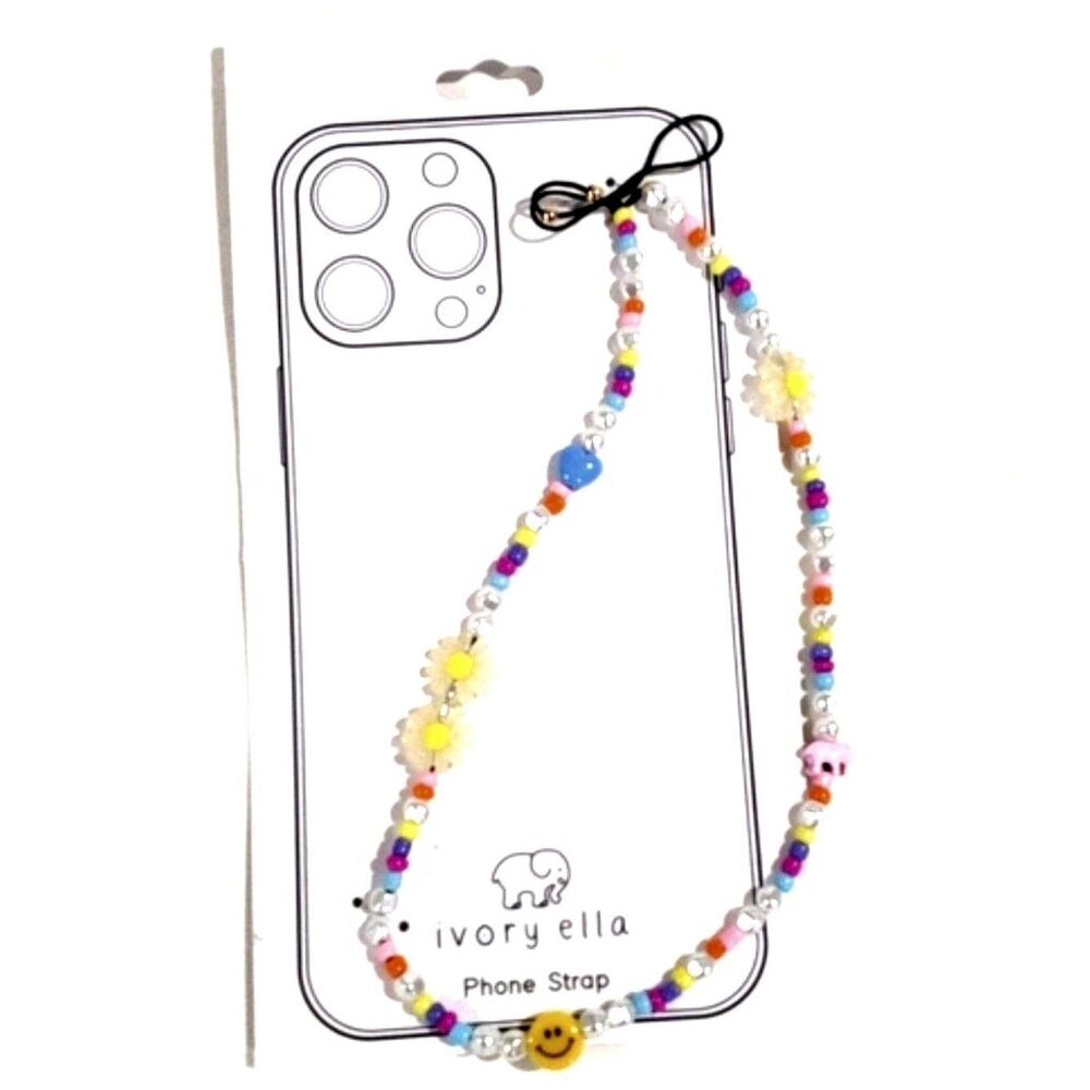 📱 Ivory Ella Colorful Beaded Phone Strap - Cute & Trendy Women's Accessory 🌈✨